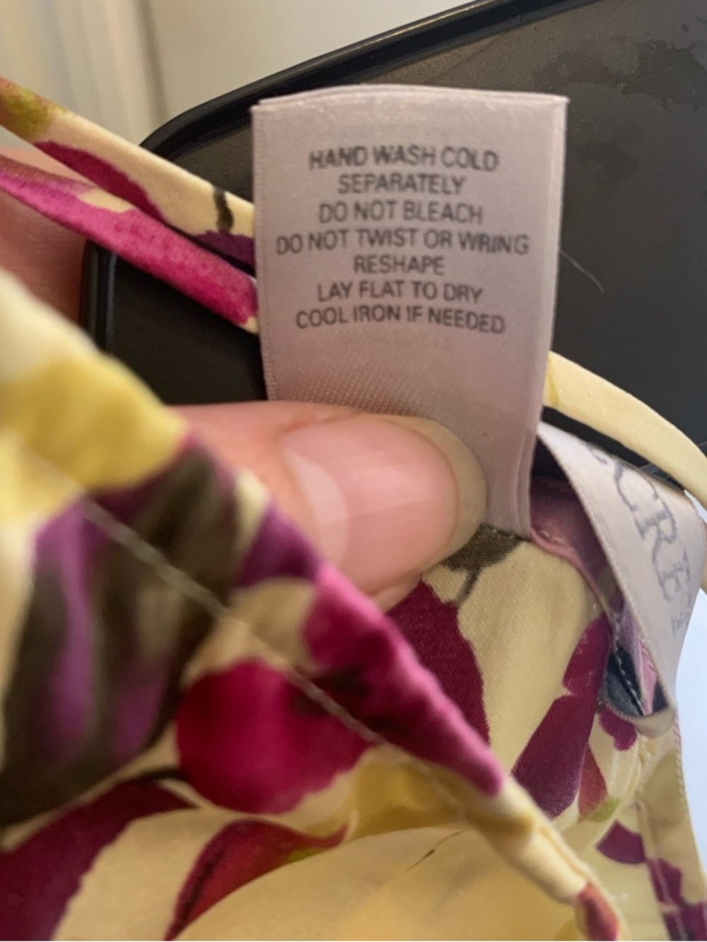Victoria's Secret Yellow 100% Silk Chemise with Purple Floral Print - Picture 6 of 7